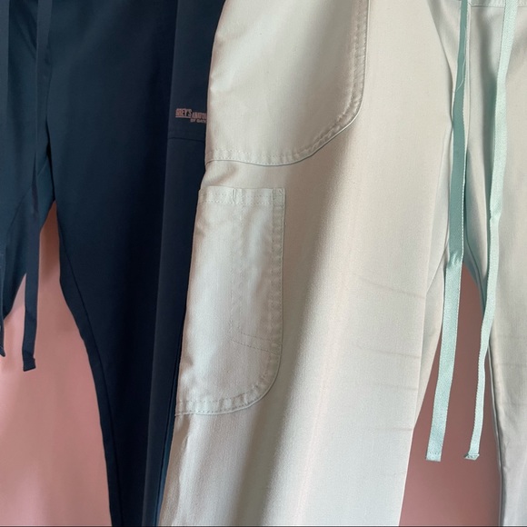 Greys Anatomy By Barco Scrub Bottoms Wide Leg Caribbean blue Size XL - Picture 9 of 13